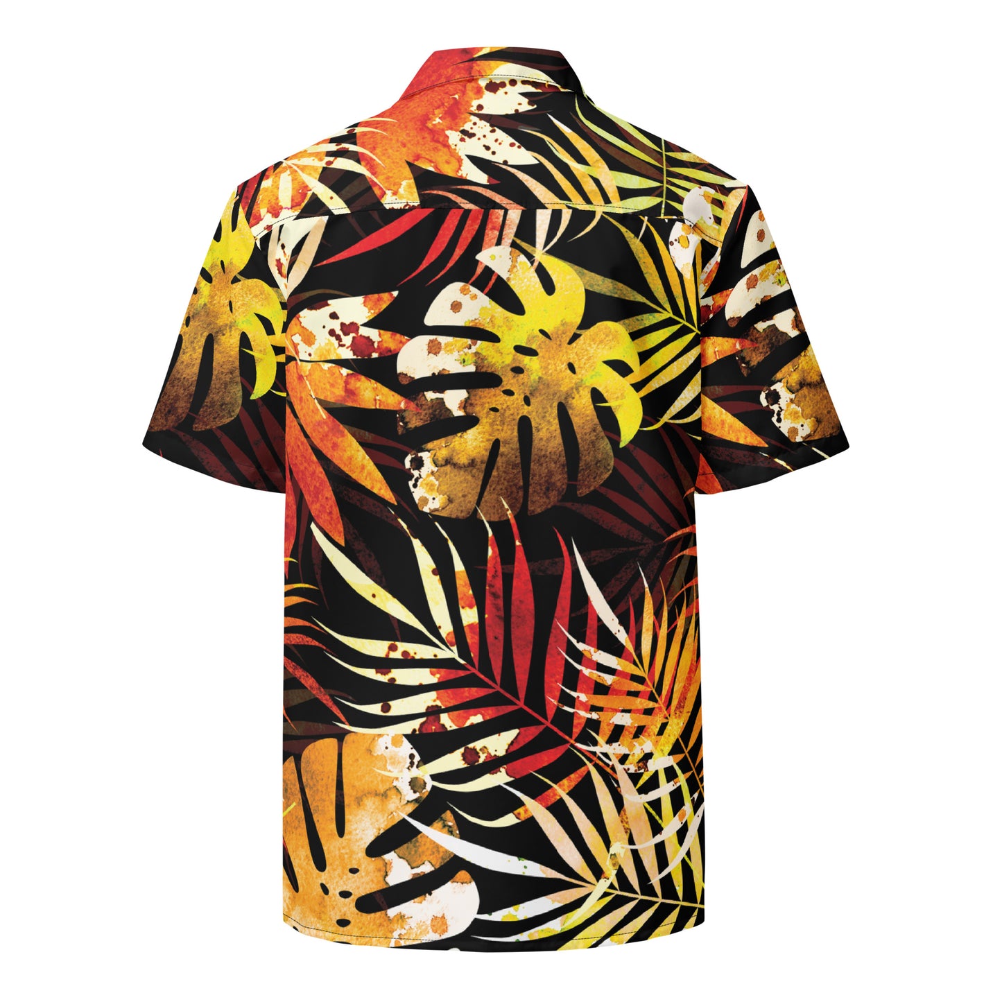 Chemise Bomboclaat "Tropical" à boutons unisexe