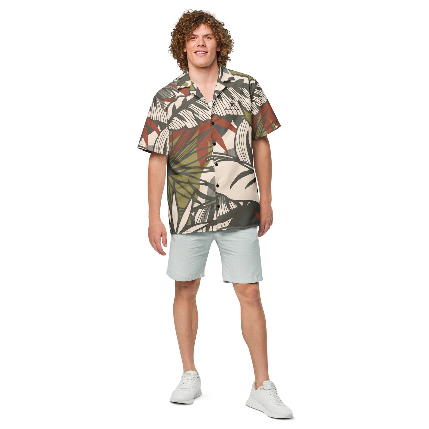 Chemise Bomboclaat "Tropical #2" à boutons