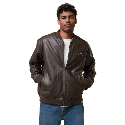 Chaqueta bomber de cuero